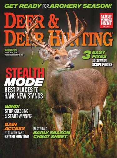Deer & Deer Hunting Magazine August 1st, 2022 Issue Cover