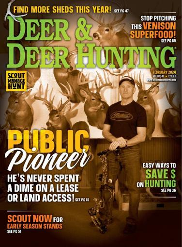 Deer & Deer Hunting Magazine February 1st, 2024 Issue Cover