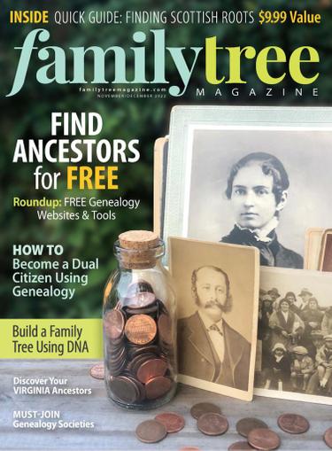 Family Tree Magazine November 1st, 2022 Issue Cover