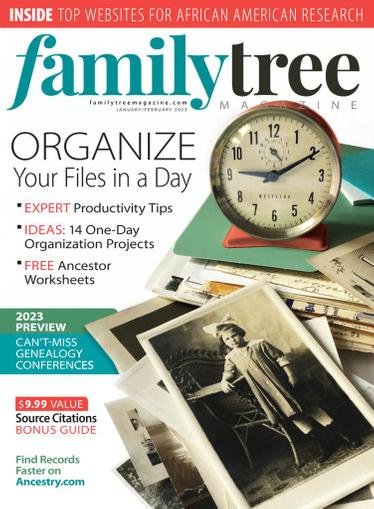 Family Tree Magazine January 1st, 2023 Issue Cover