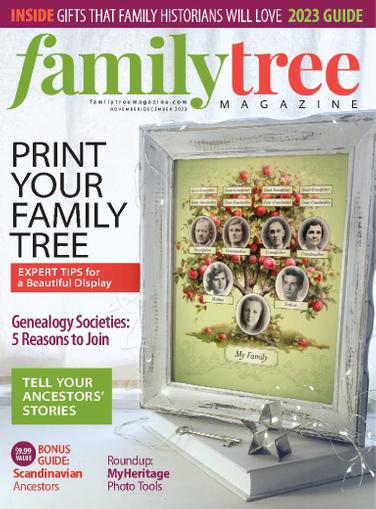 Family Tree Magazine November 1st, 2023 Issue Cover