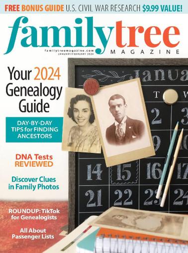 Family Tree Magazine January 1st, 2024 Issue Cover