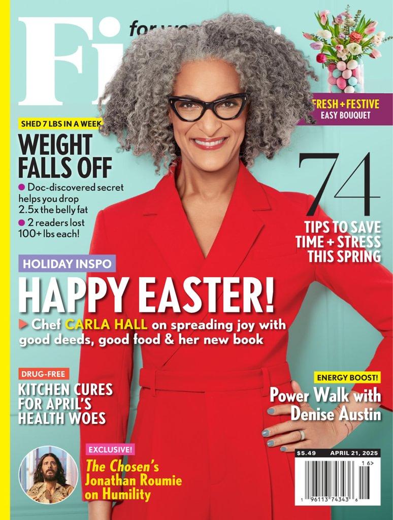 First for Women Magazine April 21st, 2025 Issue Cover