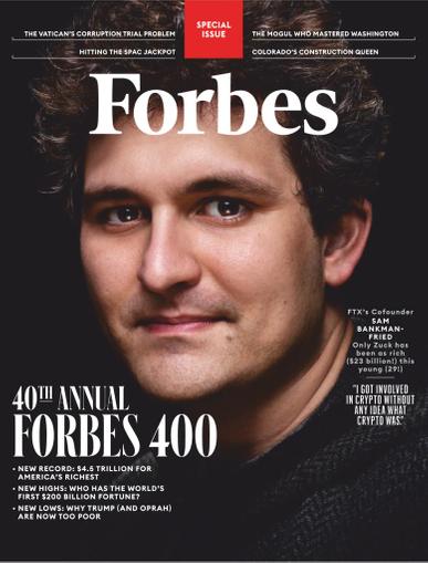 Forbes Magazine October 1st, 2021 Issue Cover