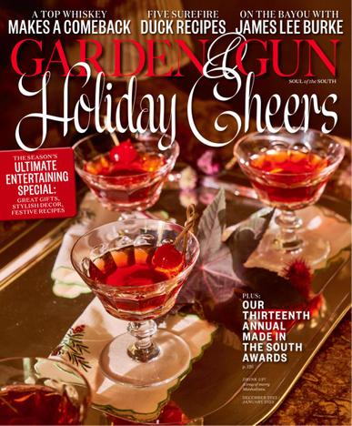 Garden & Gun Magazine December 1st, 2022 Issue Cover