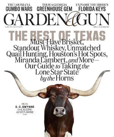 Garden & Gun Magazine February 1st, 2023 Issue Cover