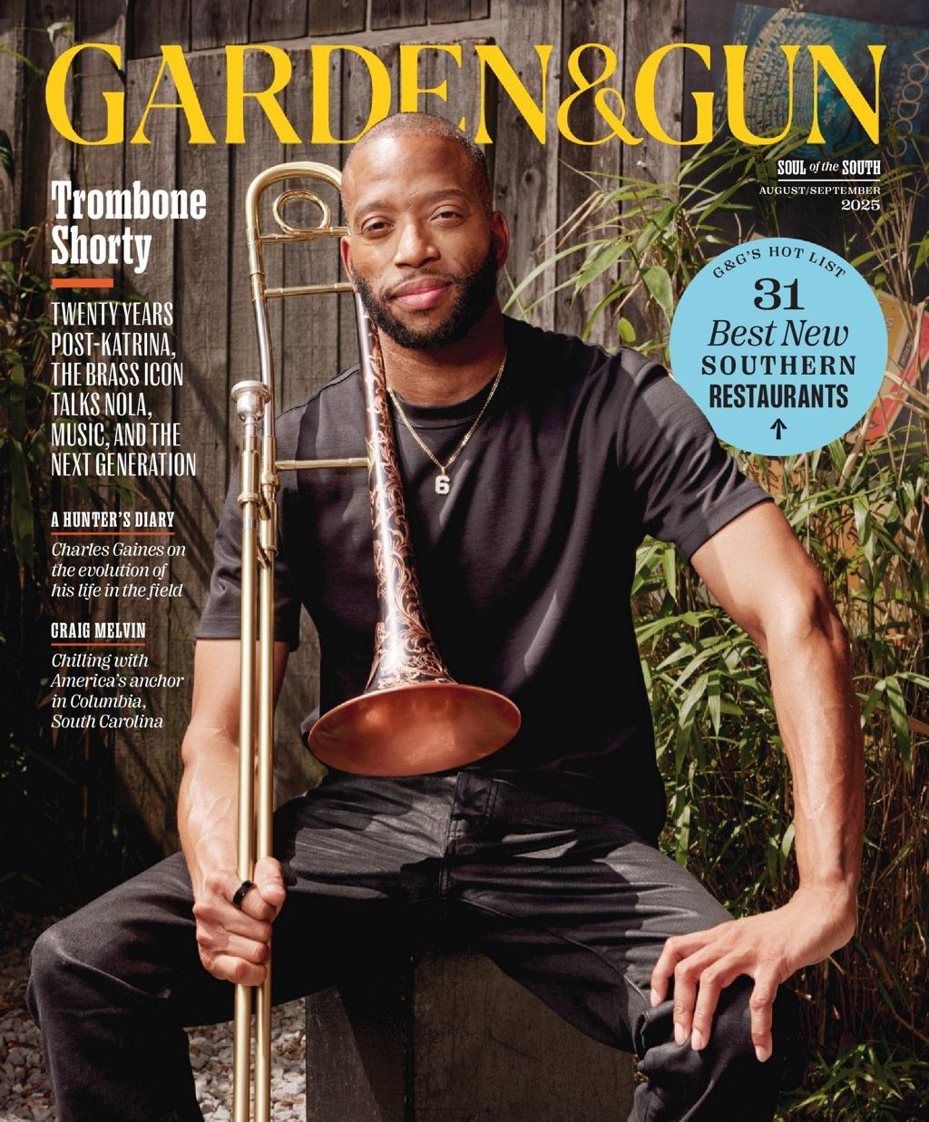 Garden & Gun Magazine Subscription                    August 1st, 2025 Issue