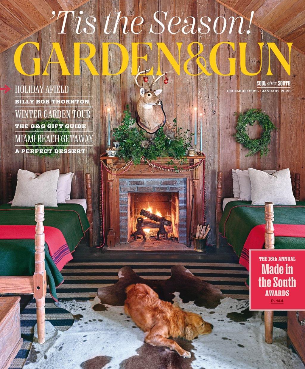 Garden & Gun Magazine Subscription                    December 1st, 2025 Issue