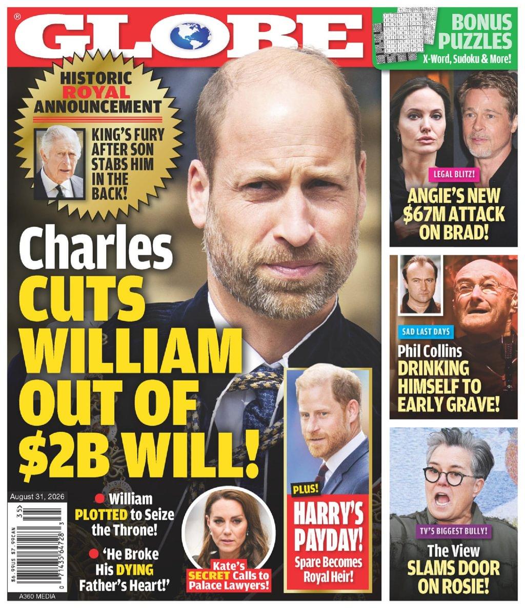 Globe Magazine Subscription                    August 31st, 2026 Issue