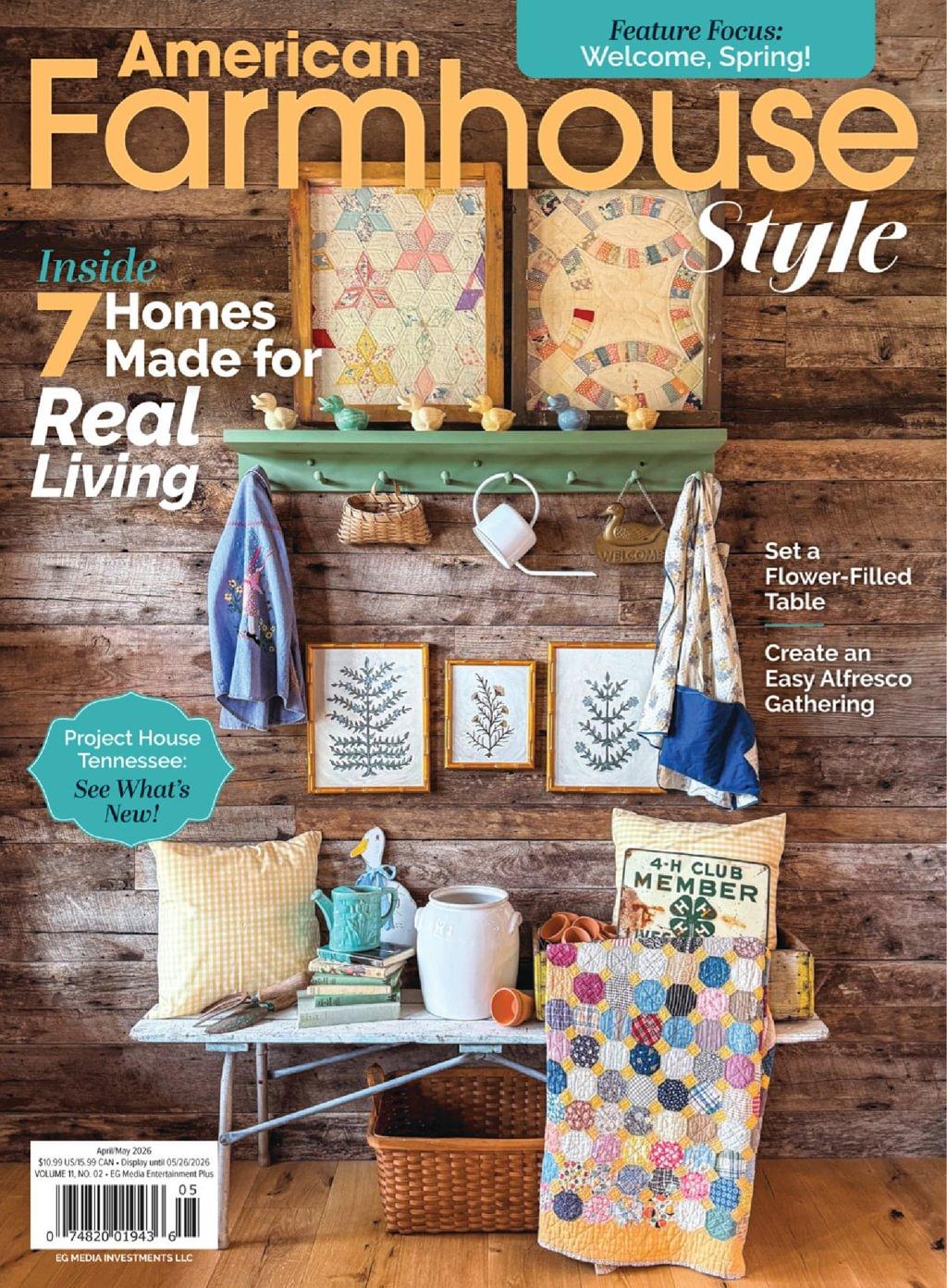 American Farmhouse Style Digital And Print Bundle April 1st, 2026 Issue Cover