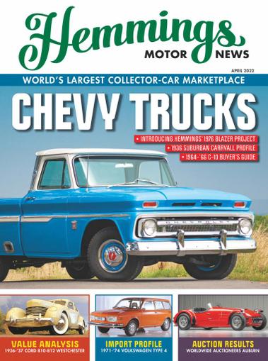 Hemmings Motor News Magazine April 1st, 2022 Issue Cover