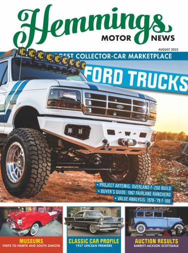 Hemmings Motor News Magazine August 1st, 2022 Issue Cover