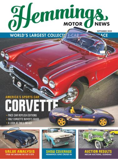 Hemmings Motor News Magazine September 1st, 2022 Issue Cover