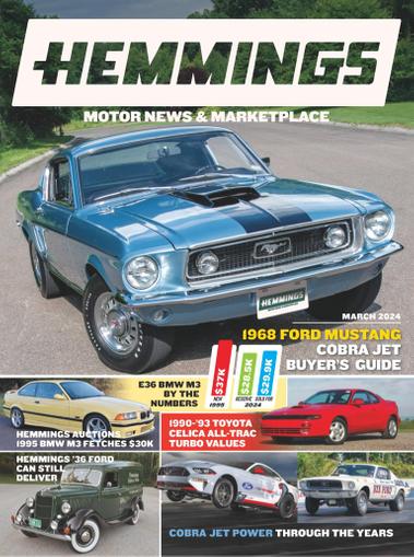 Hemmings Motor News Magazine March 1st, 2024 Issue Cover