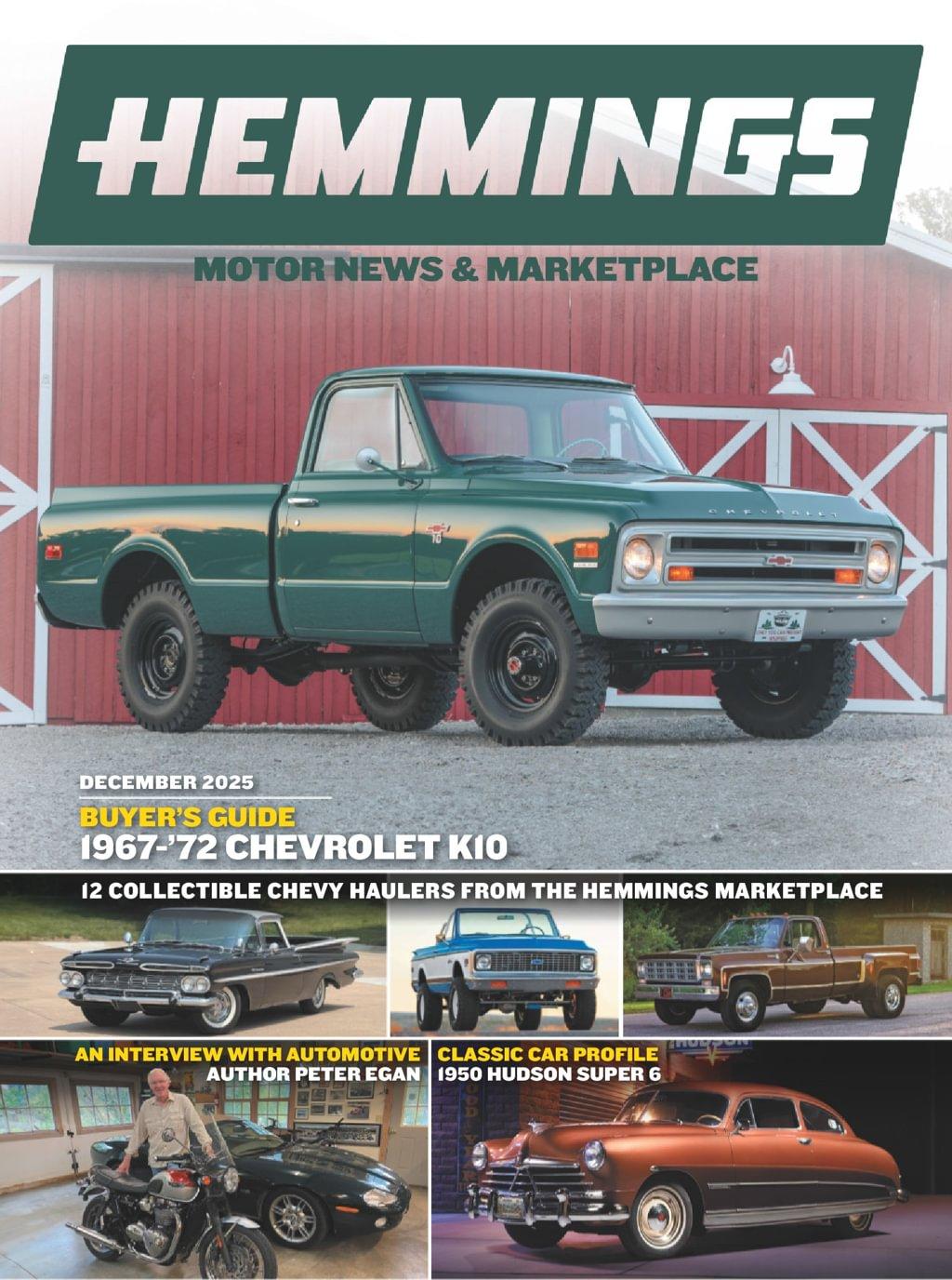 Hemmings Motor News Magazine Subscription                    December 1st, 2025 Issue