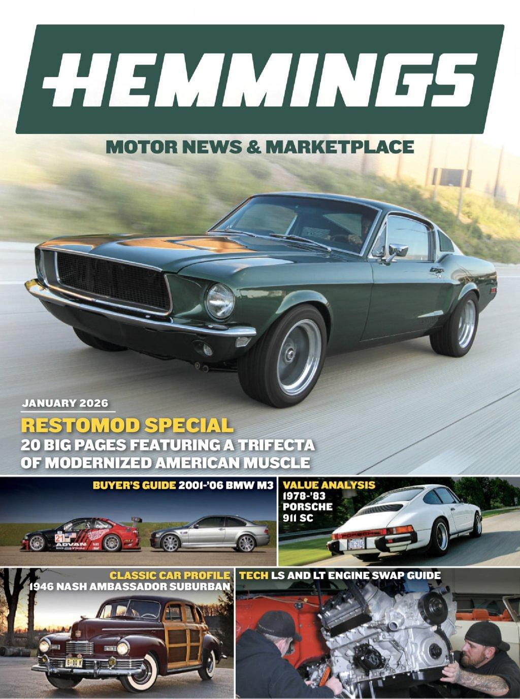 Hemmings Motor News Magazine Subscription                    January 1st, 2026 Issue