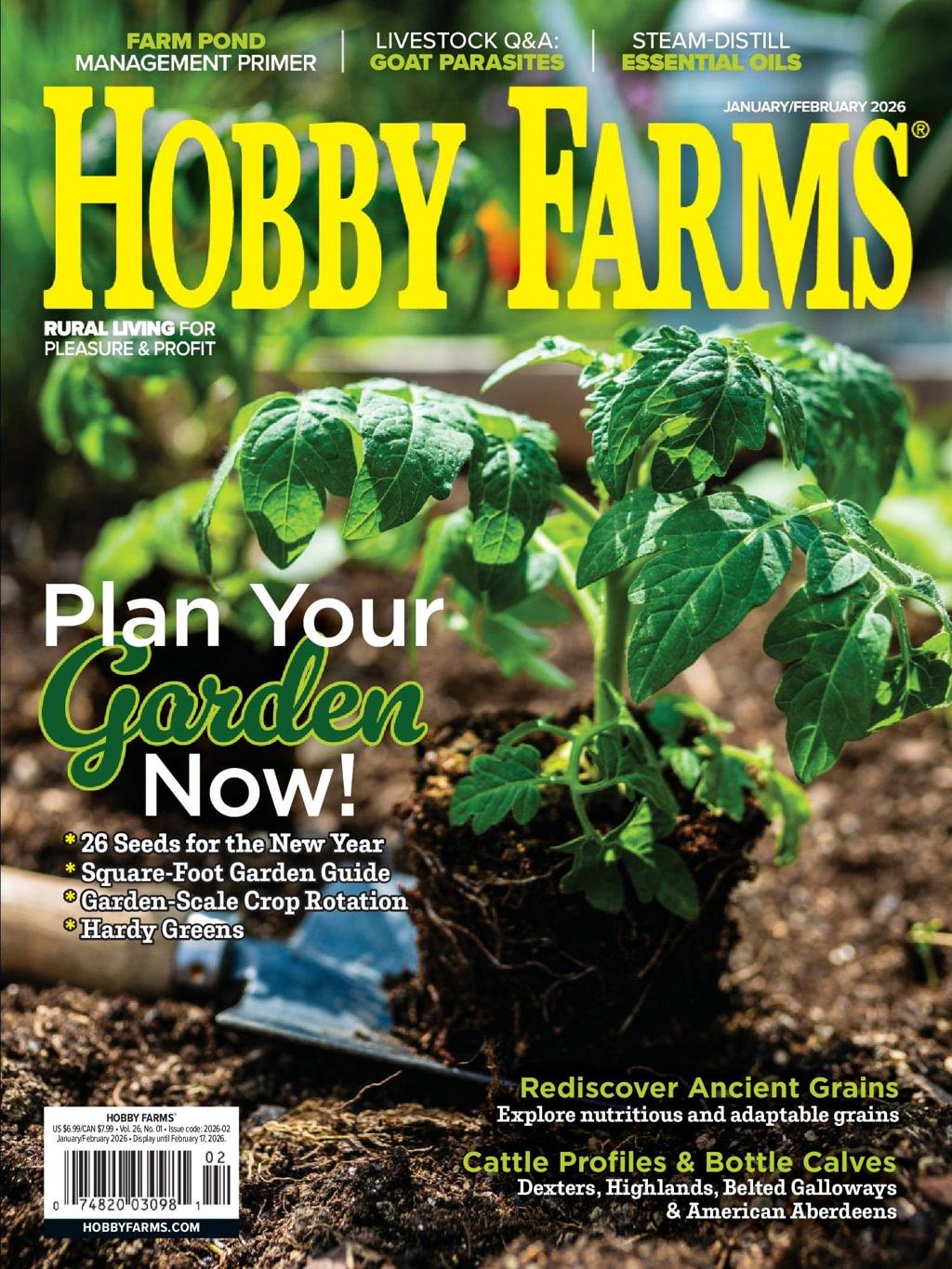 Hobby Farms Magazine January 1st, 2026 Issue Cover