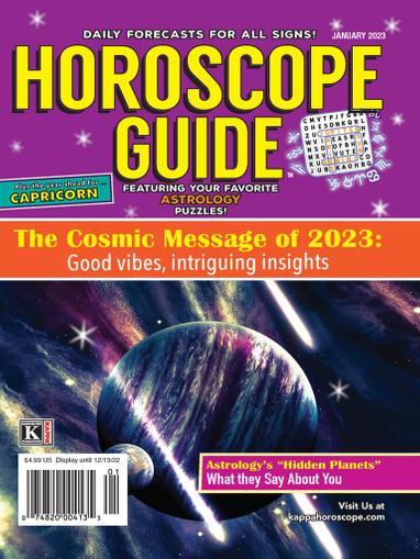 Horoscope Guide Magazine January 1st, 2023 Issue Cover