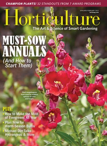 Horticulture Magazine January 1st, 2022 Issue Cover