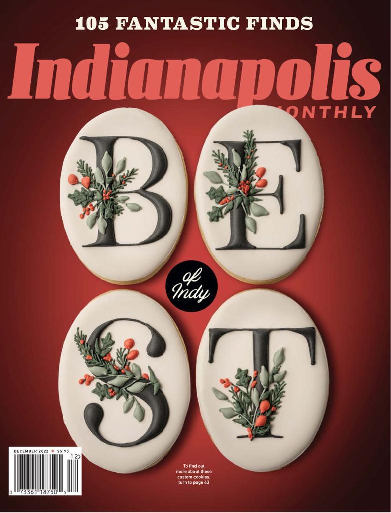 Indianapolis Monthly Magazine December 1st, 2022 Issue Cover