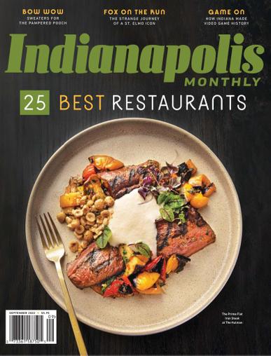Indianapolis Monthly Magazine September 1st, 2022 Issue Cover