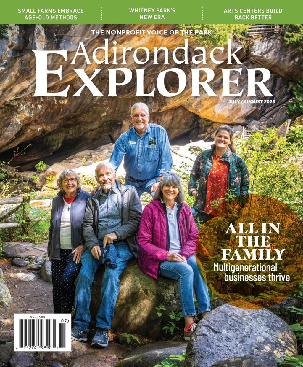 Adirondack Explorer Magazine July 1st, 2025 Issue Cover