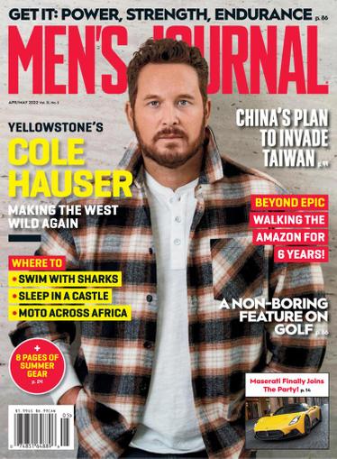 Men's Journal Magazine April 1st, 2022 Issue Cover