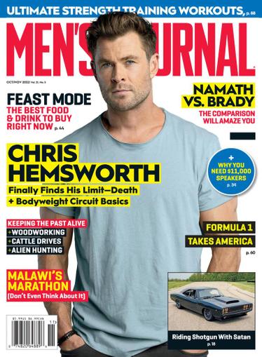 Men's Journal Magazine October 1st, 2022 Issue Cover