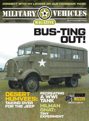 Military Vehicles Magazine June 1st, 2022 Issue Cover