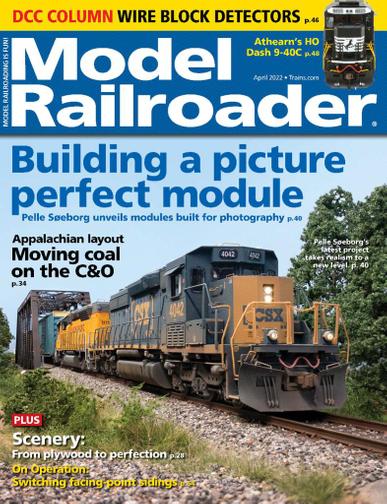 Model Railroader Magazine April 1st, 2022 Issue Cover