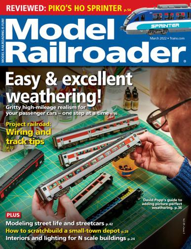 Model Railroader Magazine March 1st, 2022 Issue Cover