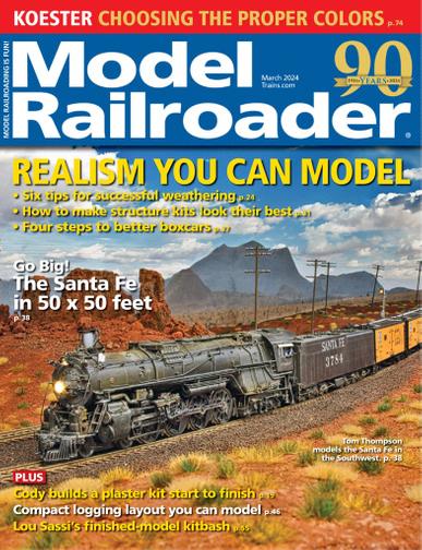 Model Railroader Magazine March 1st, 2024 Issue Cover
