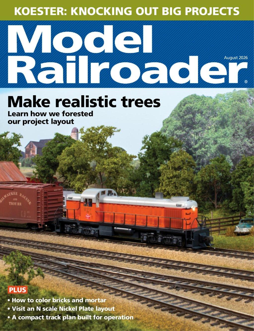 Model Railroader Magazine August 1st, 2026 Issue Cover