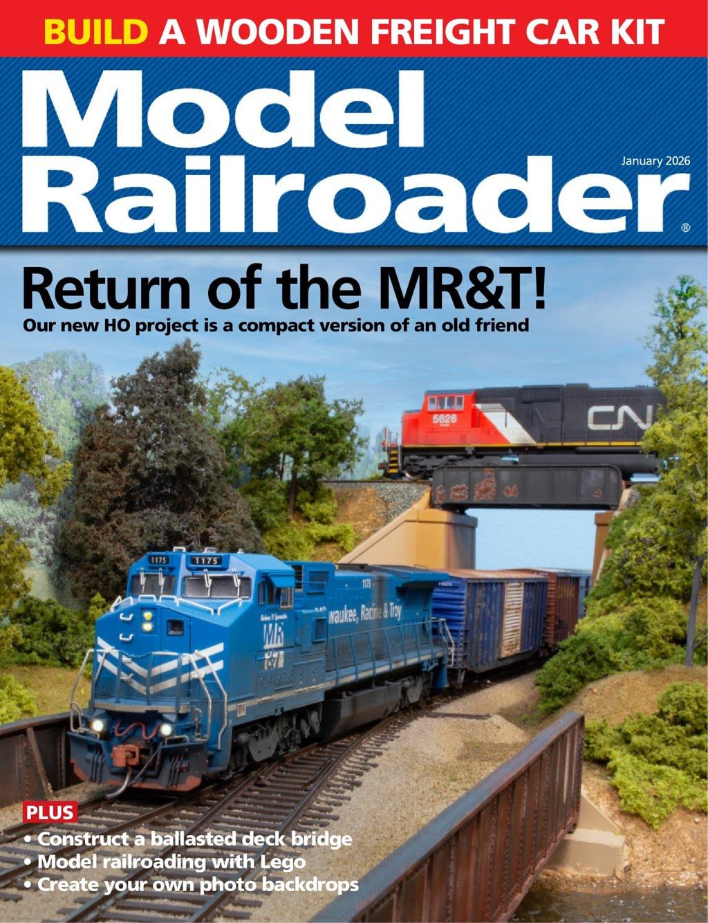 Model Railroader Magazine January 1st, 2026 Issue Cover