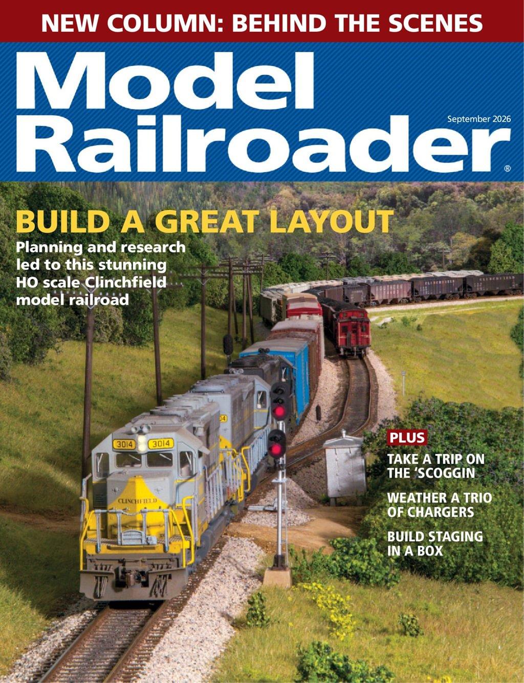 Model Railroader Magazine September 1st, 2026 Issue Cover