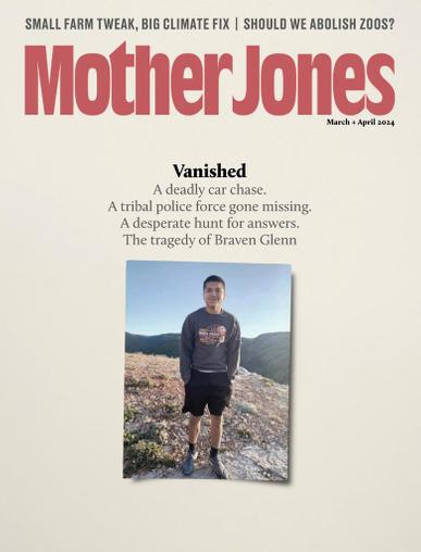 Mother Jones Magazine March 1st, 2024 Issue Cover