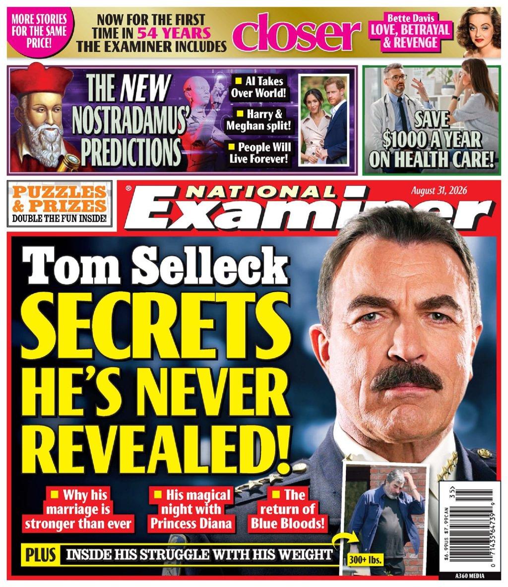 National Examiner Magazine Subscription                    August 31st, 2026 Issue