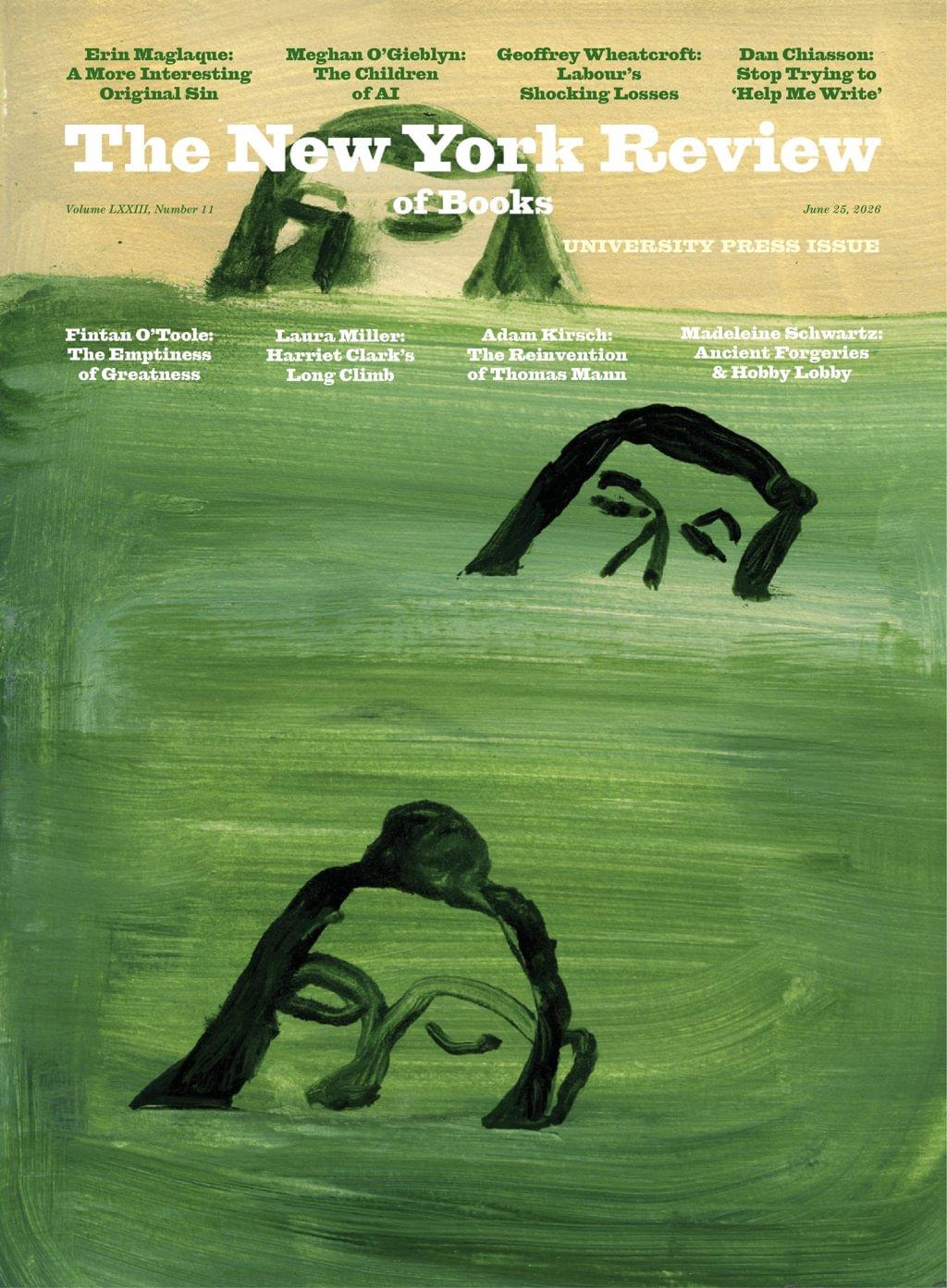 New York Review of Books Magazine June 25th, 2026 Issue Cover