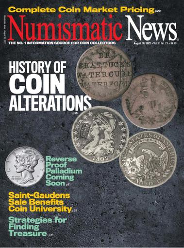 Numismatic News Magazine August 30th, 2022 Issue Cover
