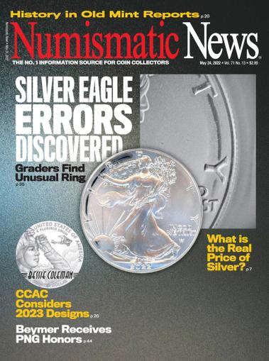 Numismatic News Magazine May 24th, 2022 Issue Cover