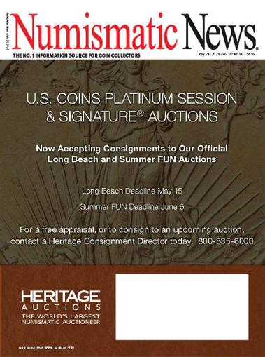 Numismatic News Magazine May 23rd, 2023 Issue Cover