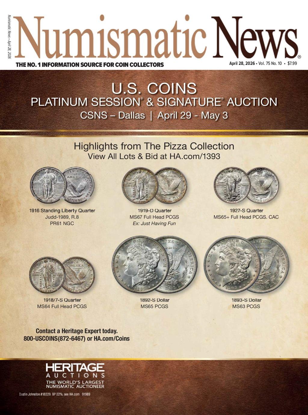 Numismatic News Magazine Subscription                    April 28th, 2026 Issue
