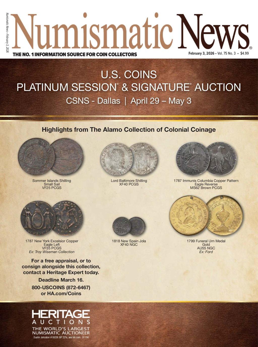 Numismatic News Magazine Subscription                    February 3rd, 2026 Issue