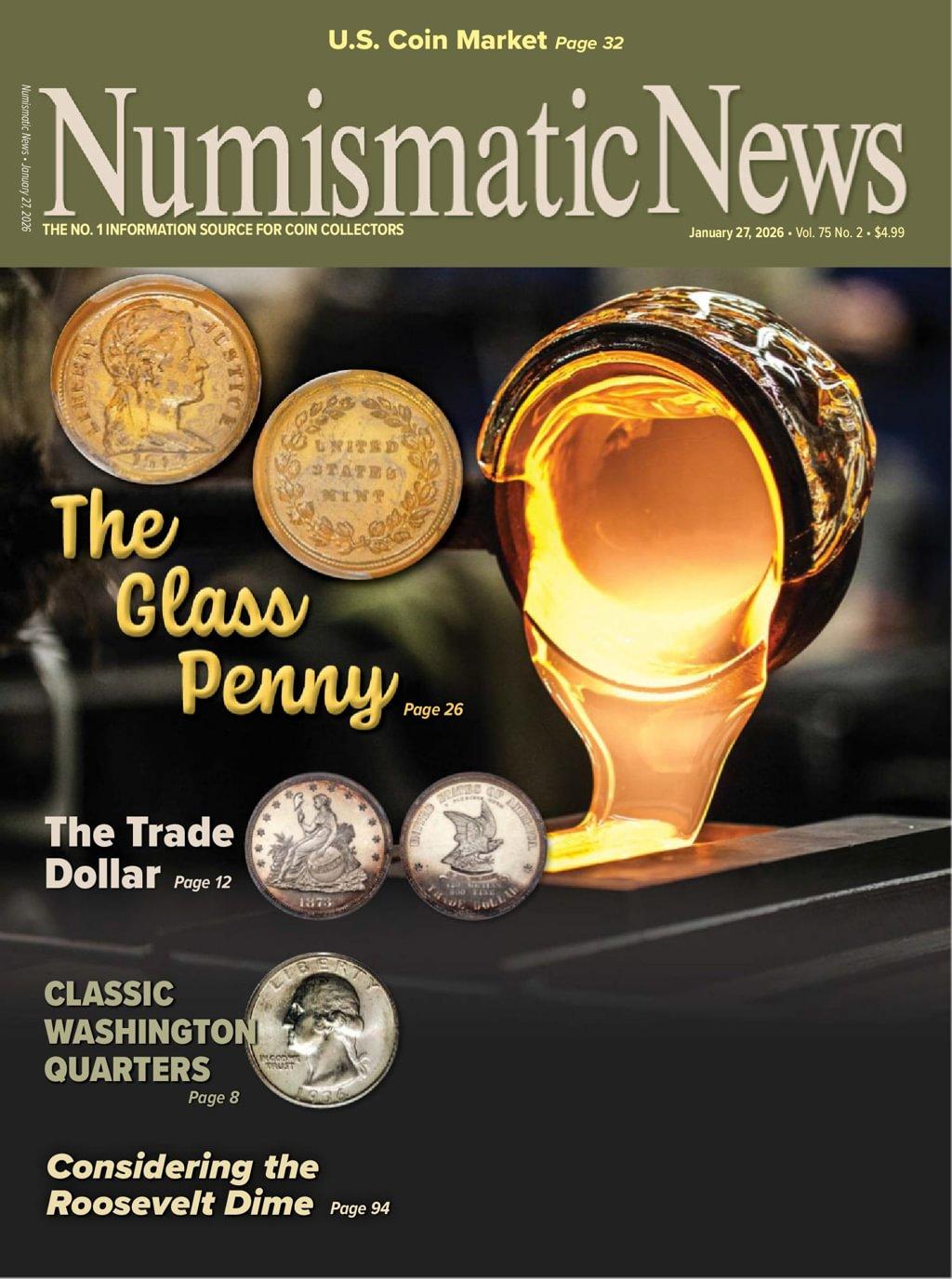 Numismatic News Magazine January 27th, 2026 Issue Cover