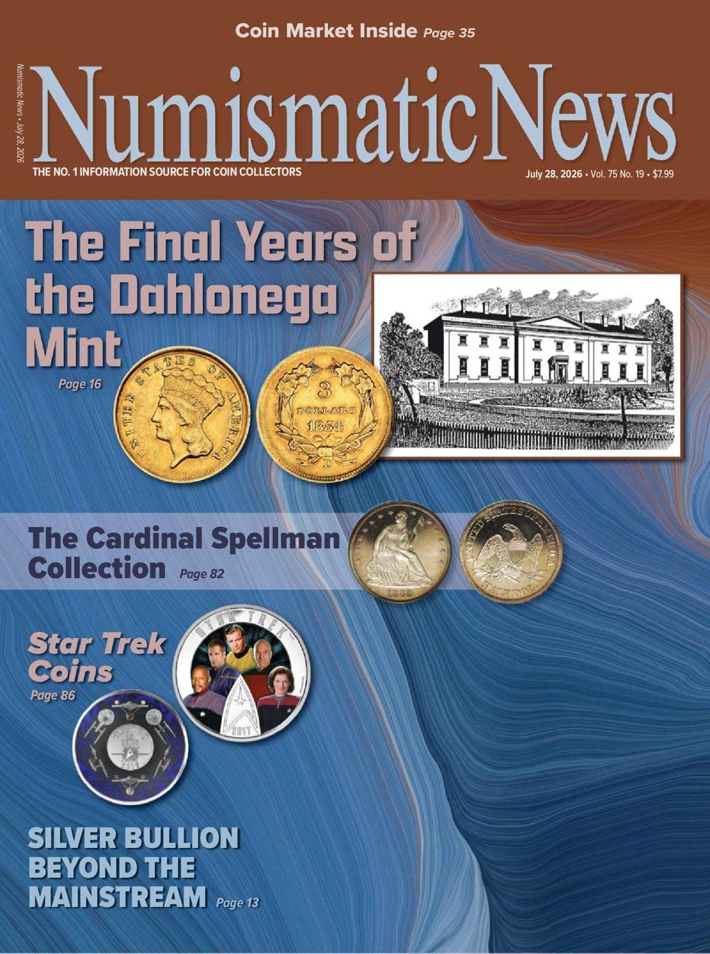 Numismatic News Magazine July 28th, 2026 Issue Cover