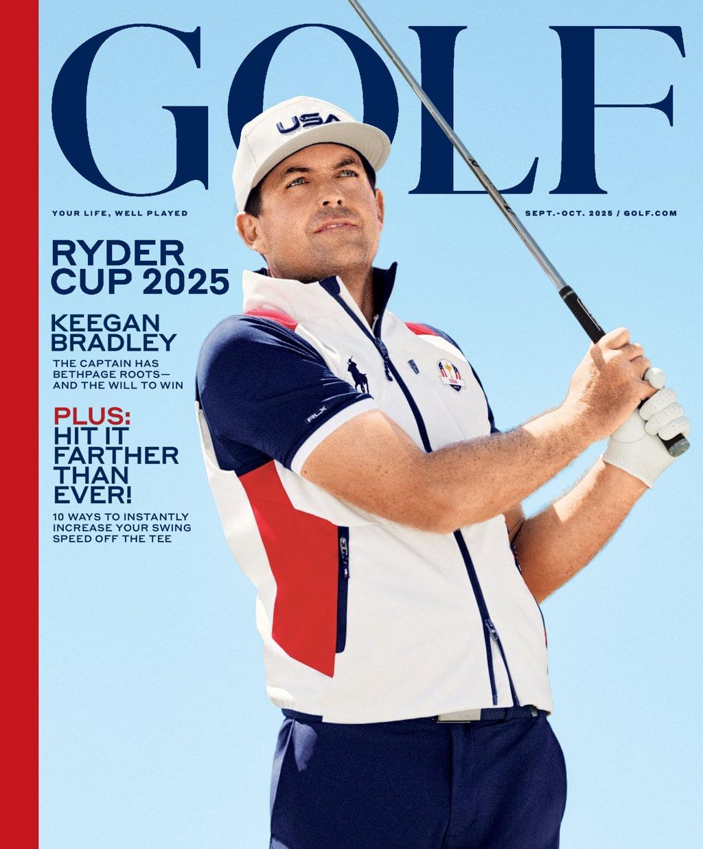 Golf Magazine September 1st, 2025 Issue Cover