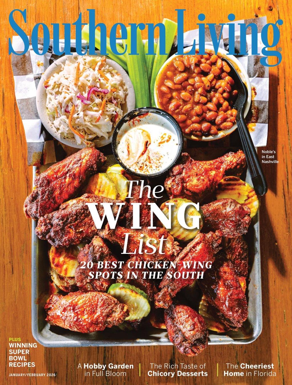 Southern Living Magazine January 1st, 2026 Issue Cover