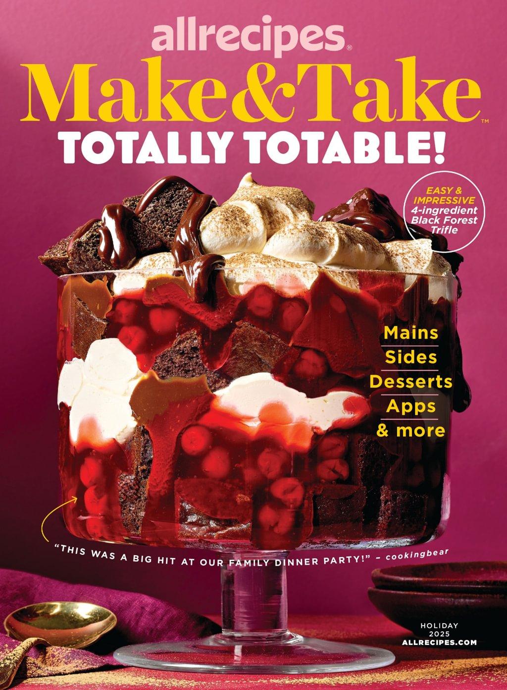 Allrecipes Magazine September 22nd, 2025 Issue Cover