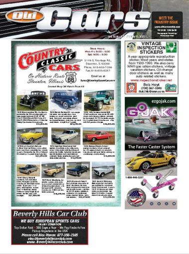 Old Cars Weekly Magazine January 15th, 2023 Issue Cover