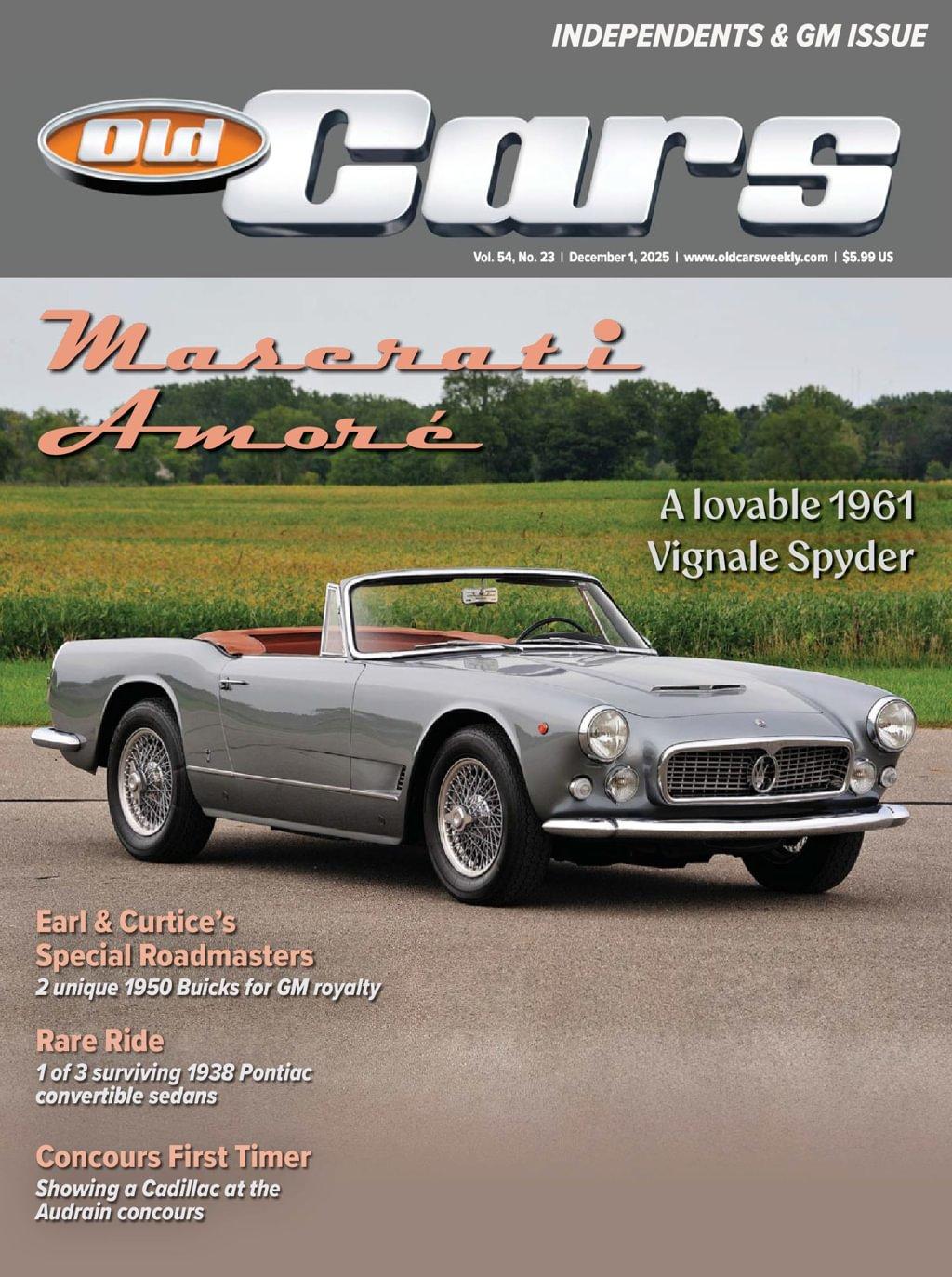Old Cars Weekly Magazine December 1st, 2025 Issue Cover
